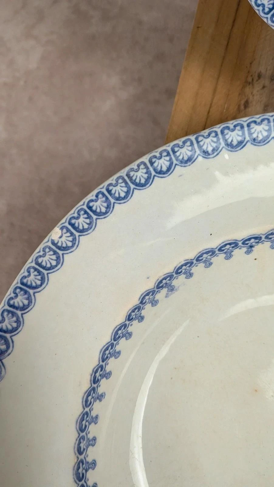 Lot of 4 old English plates – Etruscan Border model – photo 4